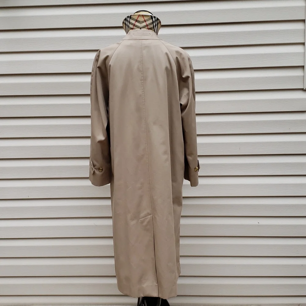 BURBERRY NOVA CHECK LINED REMOVABLE WOOL LINER CAR COAT TRENCH COAT - Picture 4 of 14